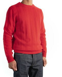 Burrows & Hare Seed Stitch Jumper - Red