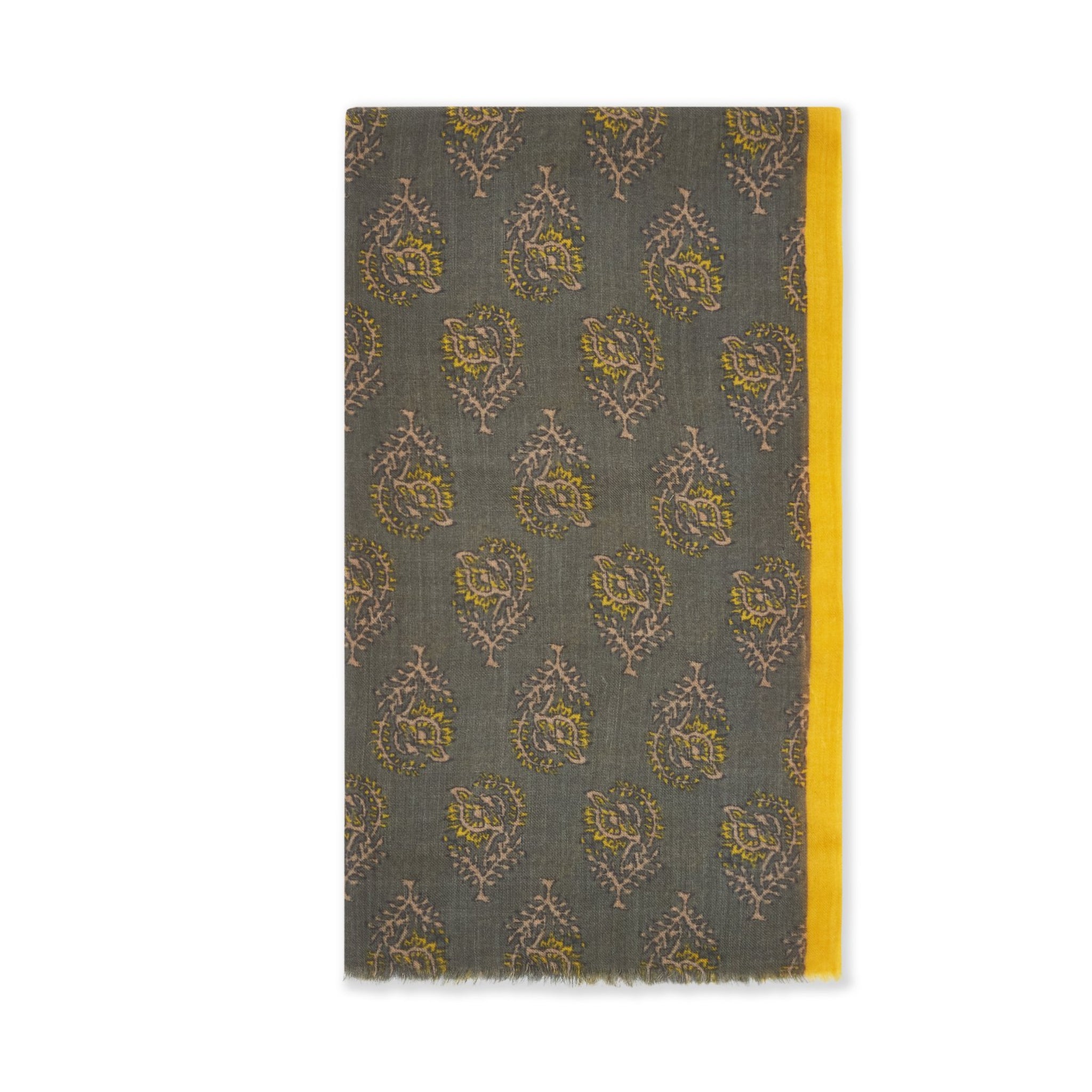 Hartford Scarf - Army Flower - Burrows and Hare