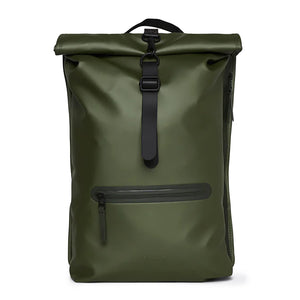 Rains Rolltop Rucksack - Evergreen - Burrows and Hare