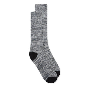Burrows and Hare Woven Socks - Black & White - Burrows and Hare