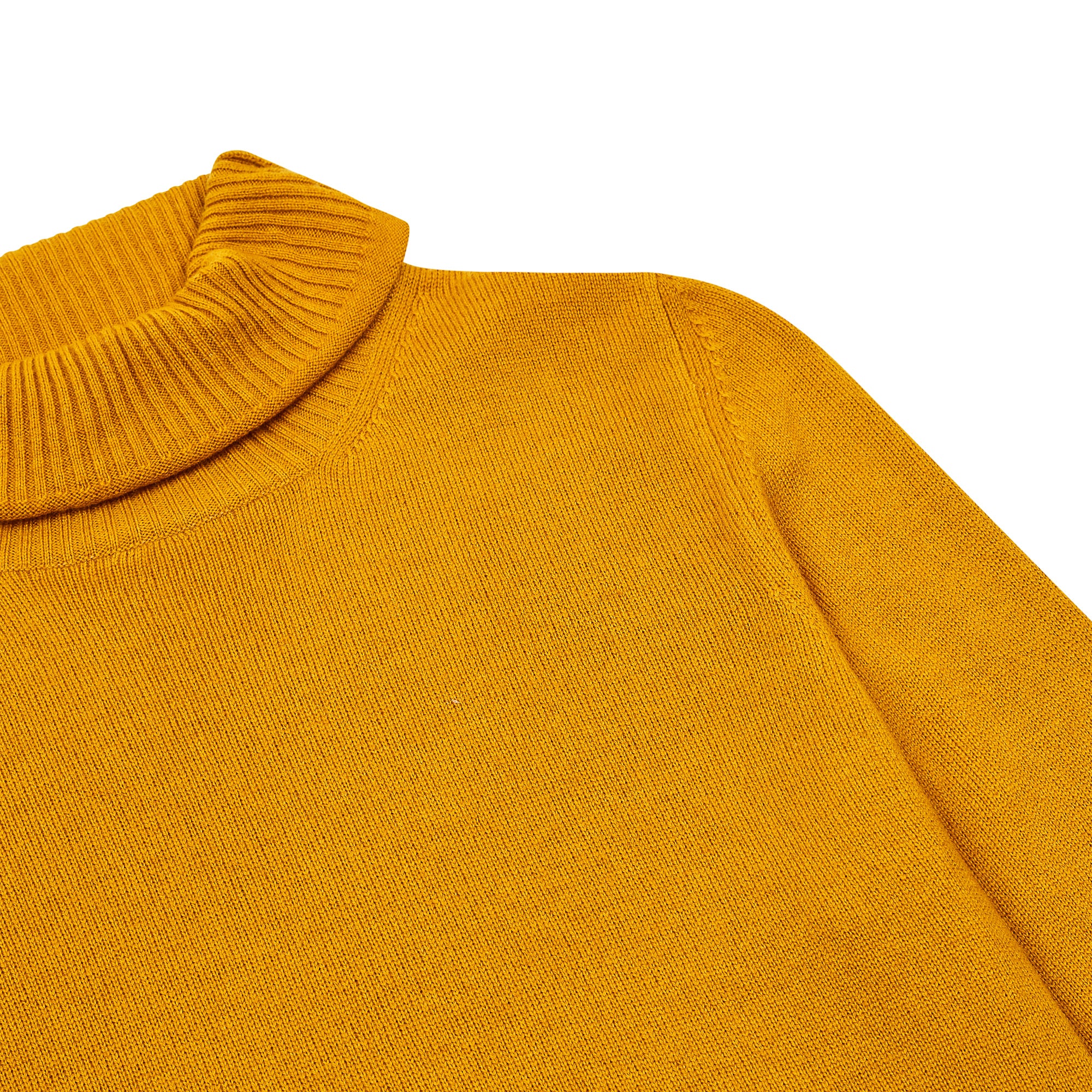 Burrows & Hare Women’s Roll Neck Jumper - Mustard - Burrows and Hare