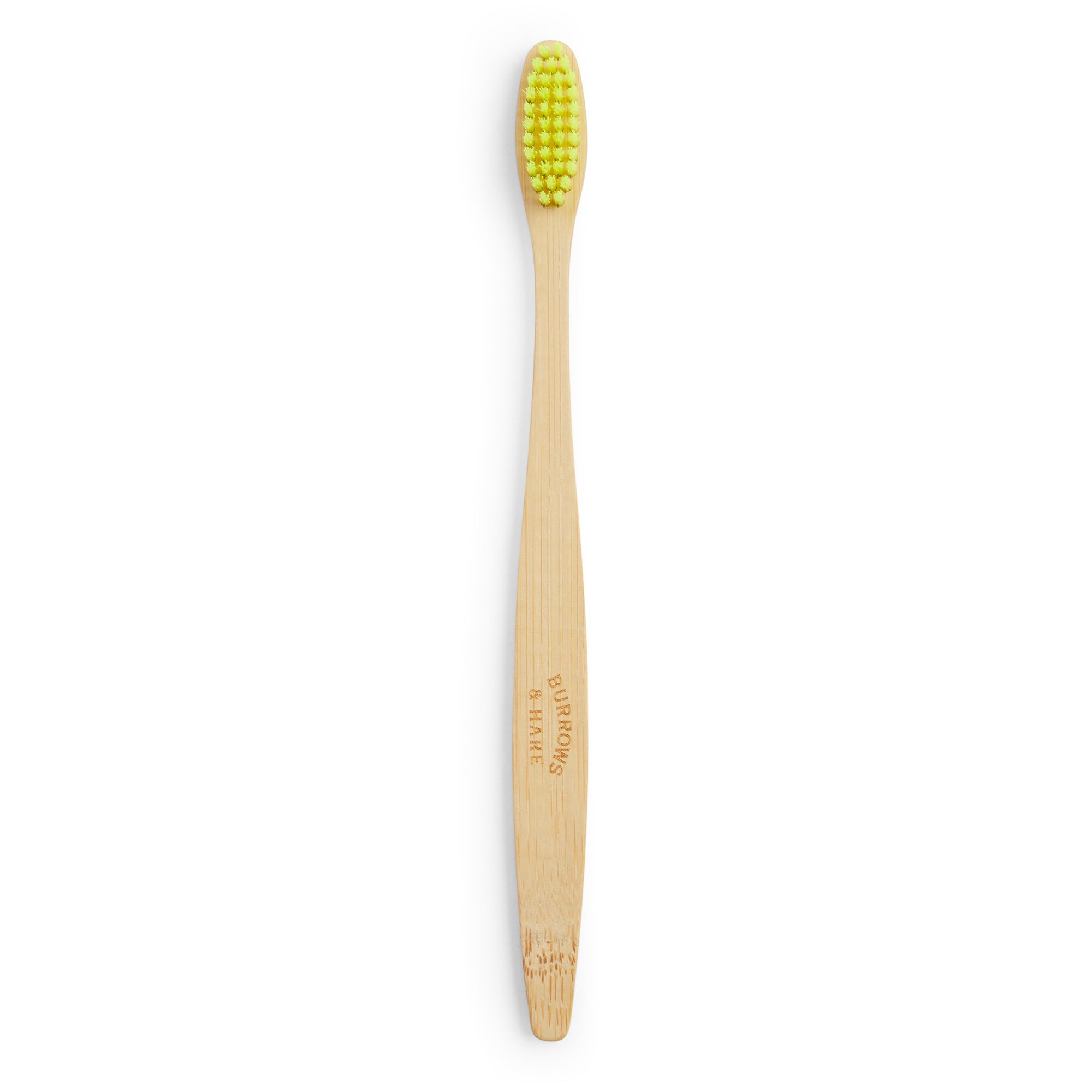 Bamboo Toothbrush - Yellow - Burrows and Hare