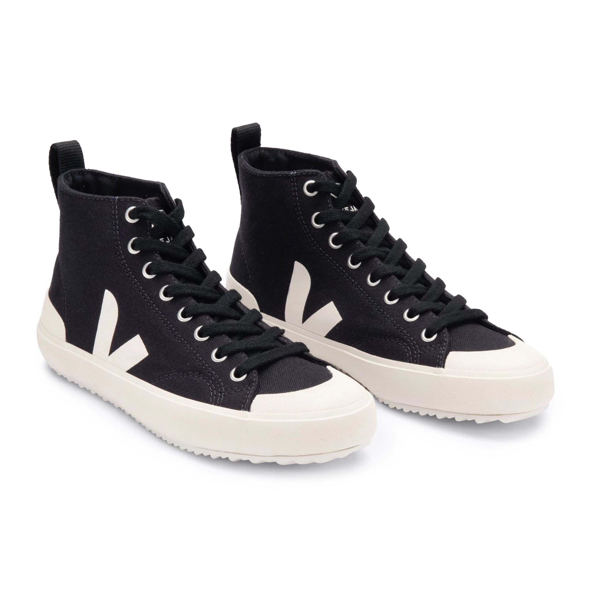 Veja Nova High Top Canvas Trainer -  Black Pierre - Burrows and Hare