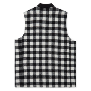 Burrows & Hare Wool Gilet - Grey Check - Burrows and Hare