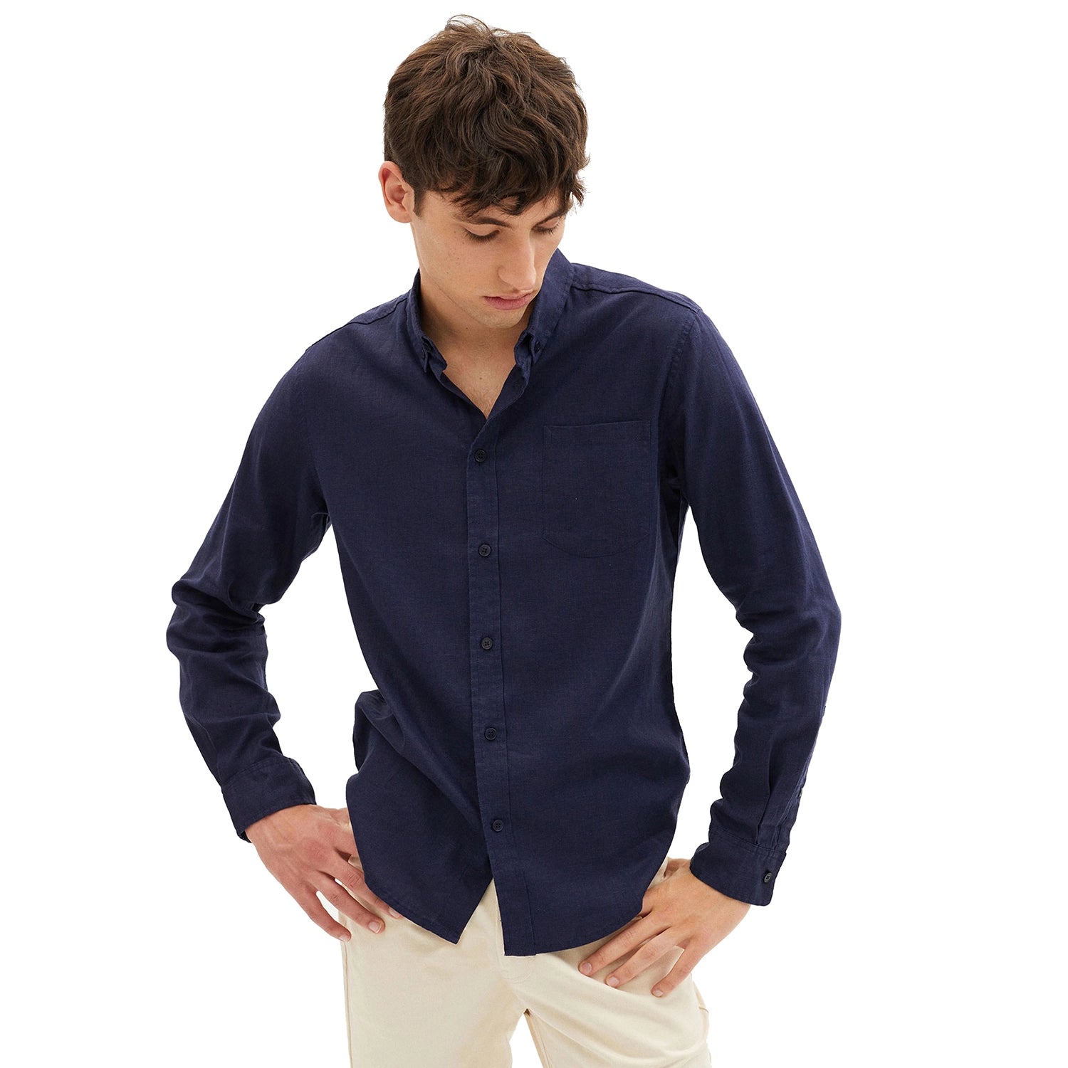 Thinking Mu Hemp Ant Shirt - Navy