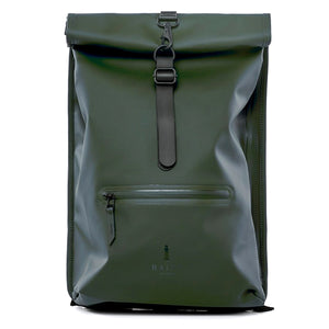 Rains Rolltop Rucksack - Green - Burrows and Hare